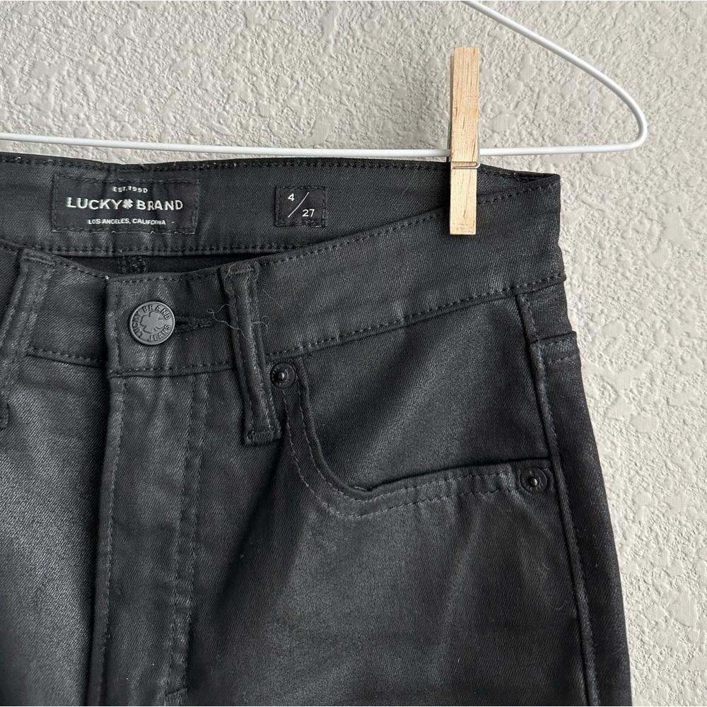 LUCKY BRAND BRIDGETTE SKINNY FAUX LEATHER JEANS